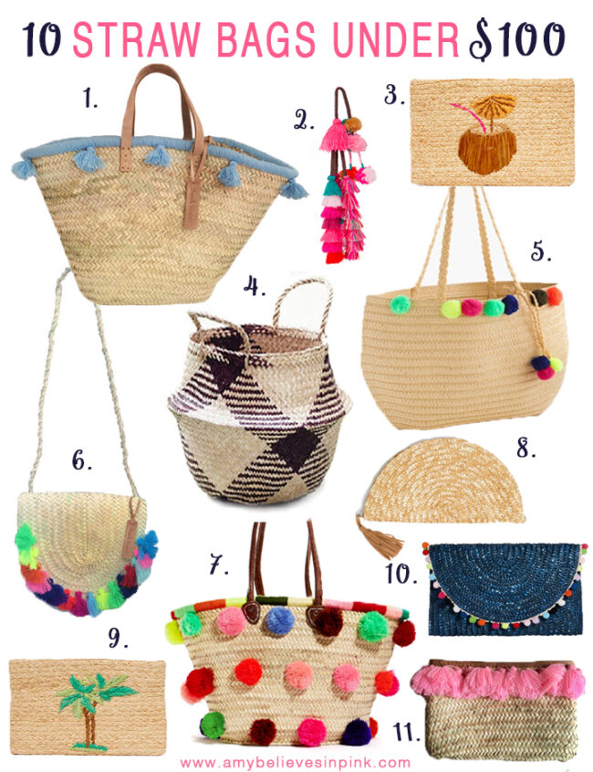 10 straw bags, totes, and clutches under $100