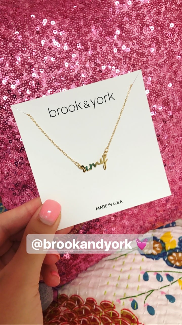 Brook & York Personalized choker necklacec