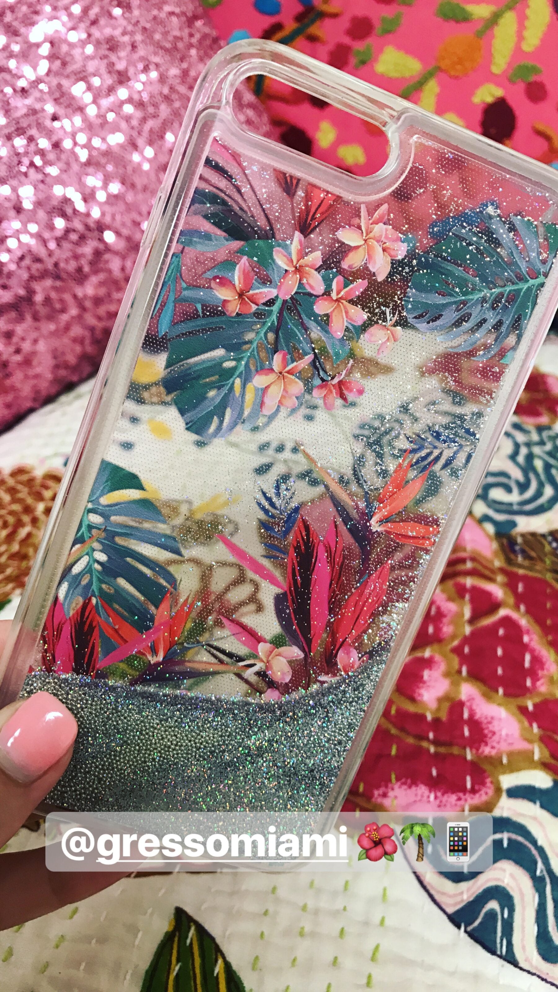 Gresso Miami glitter iPhone 7 Plus case