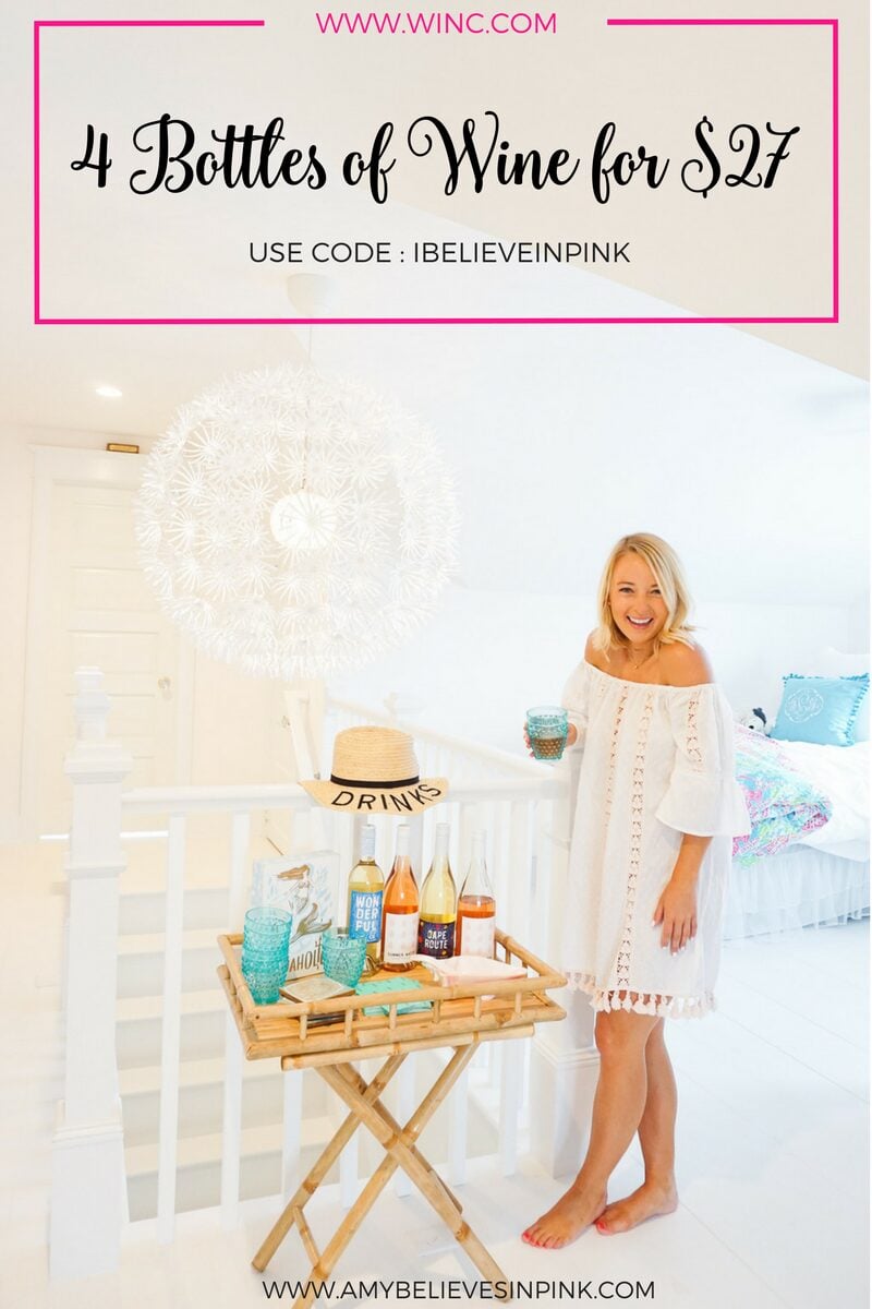 Discounted Winc wine with Amy Believes in Pink