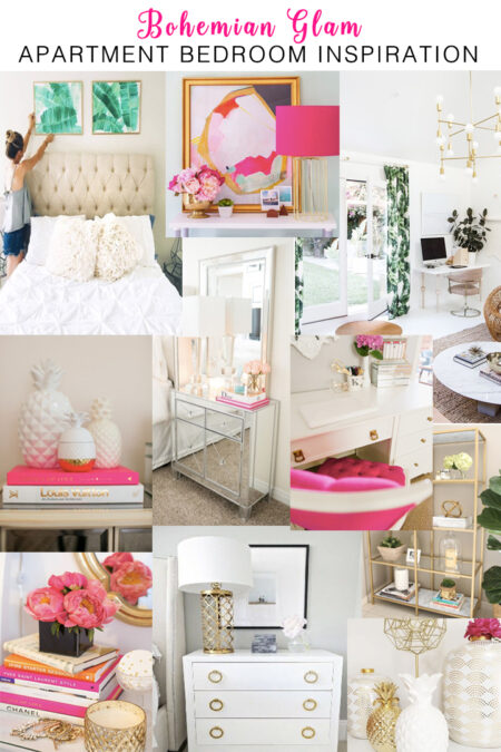 Bohemian Glam Philadelphia Apartment Bedroom Inspo