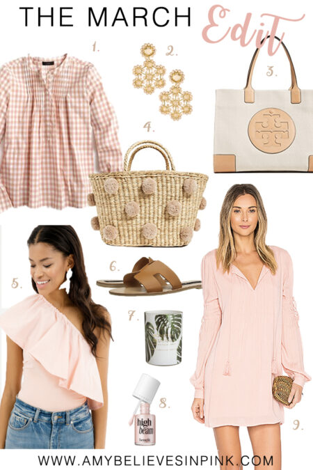 March Edit with blush and gingham