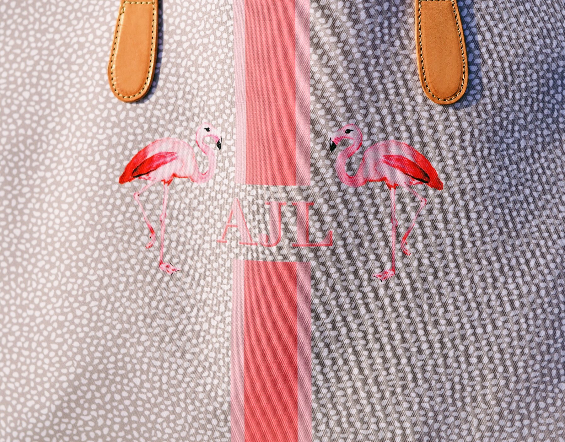 Pink bow onepiece and Barrington Gifts St. Anne tote bag