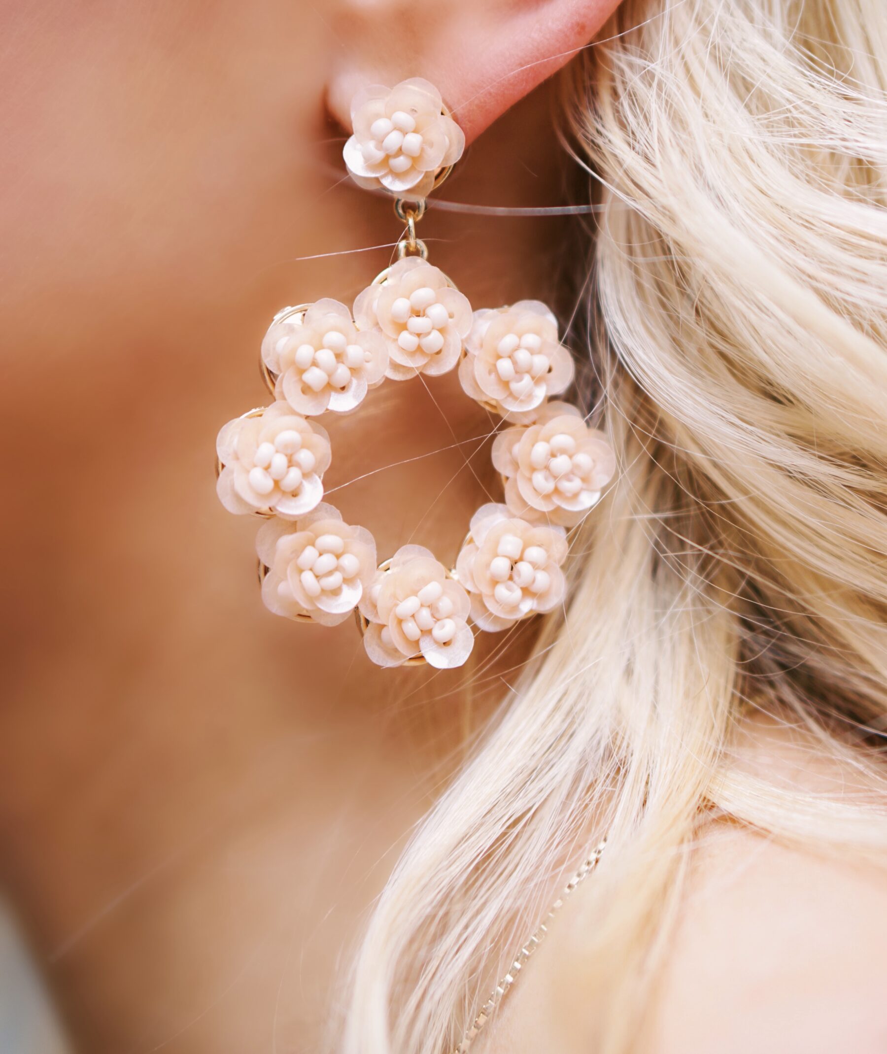 Red Dress Boutique floral statement earrings