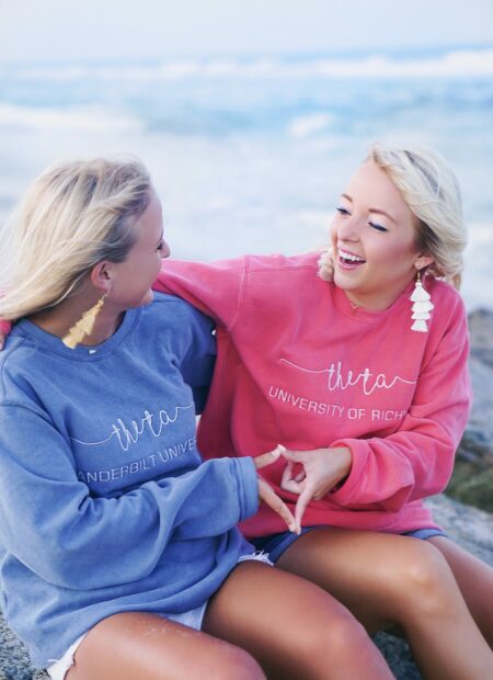 Letters by Alex Comfort Colors sorority sweatshirt for Kappa Alpha Theta