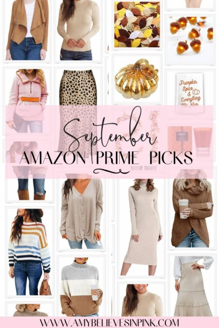 September Amazon Prime fall clothing and decor