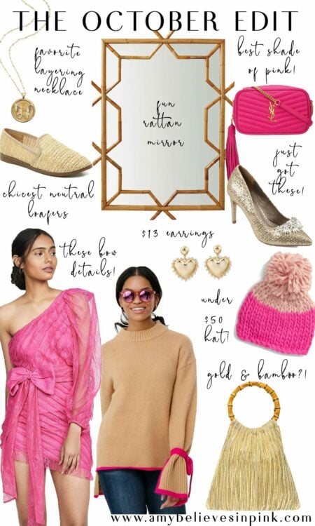 October Edit pink and gold favorites