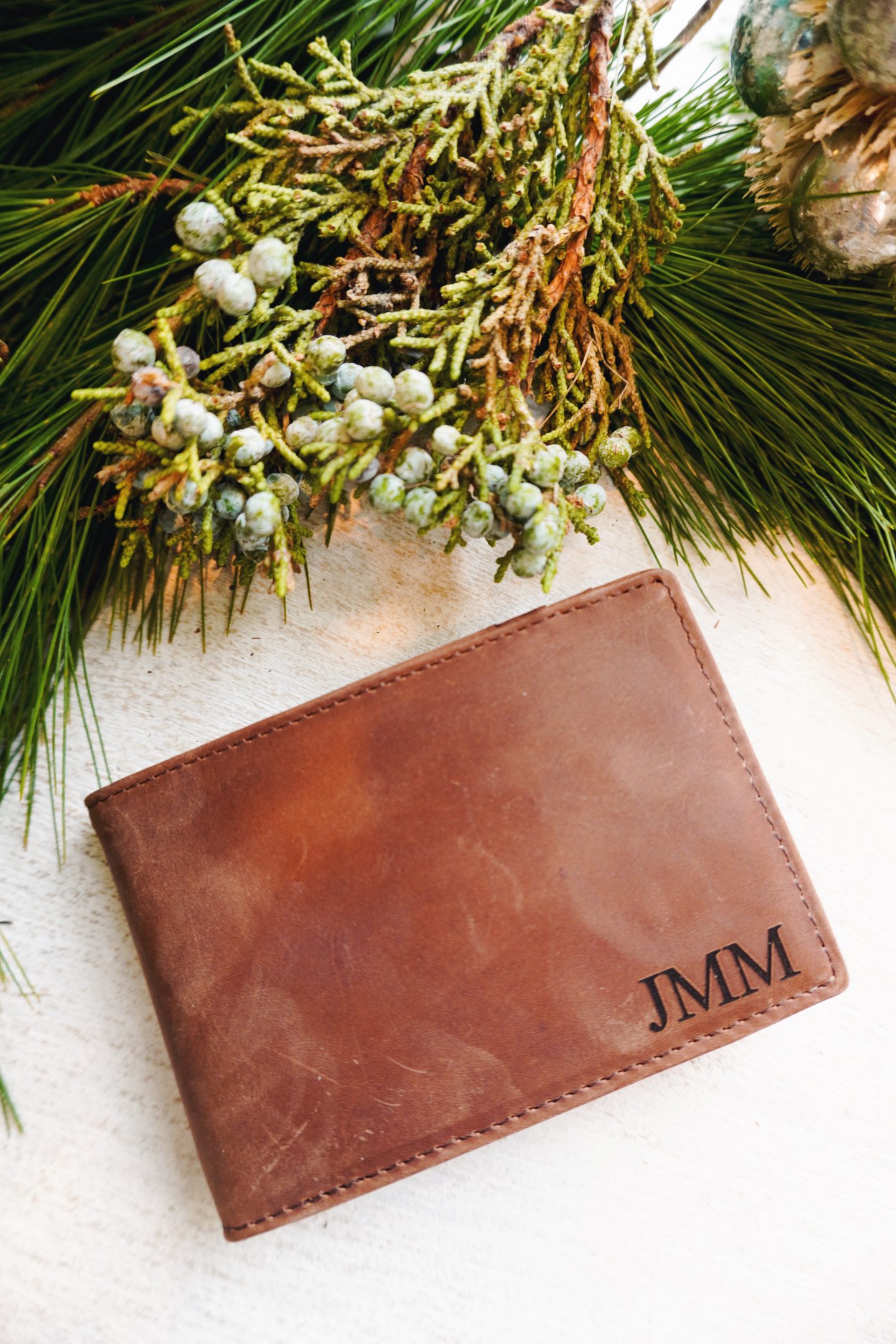 Personalized watch and monogrammed wallet gifts for men