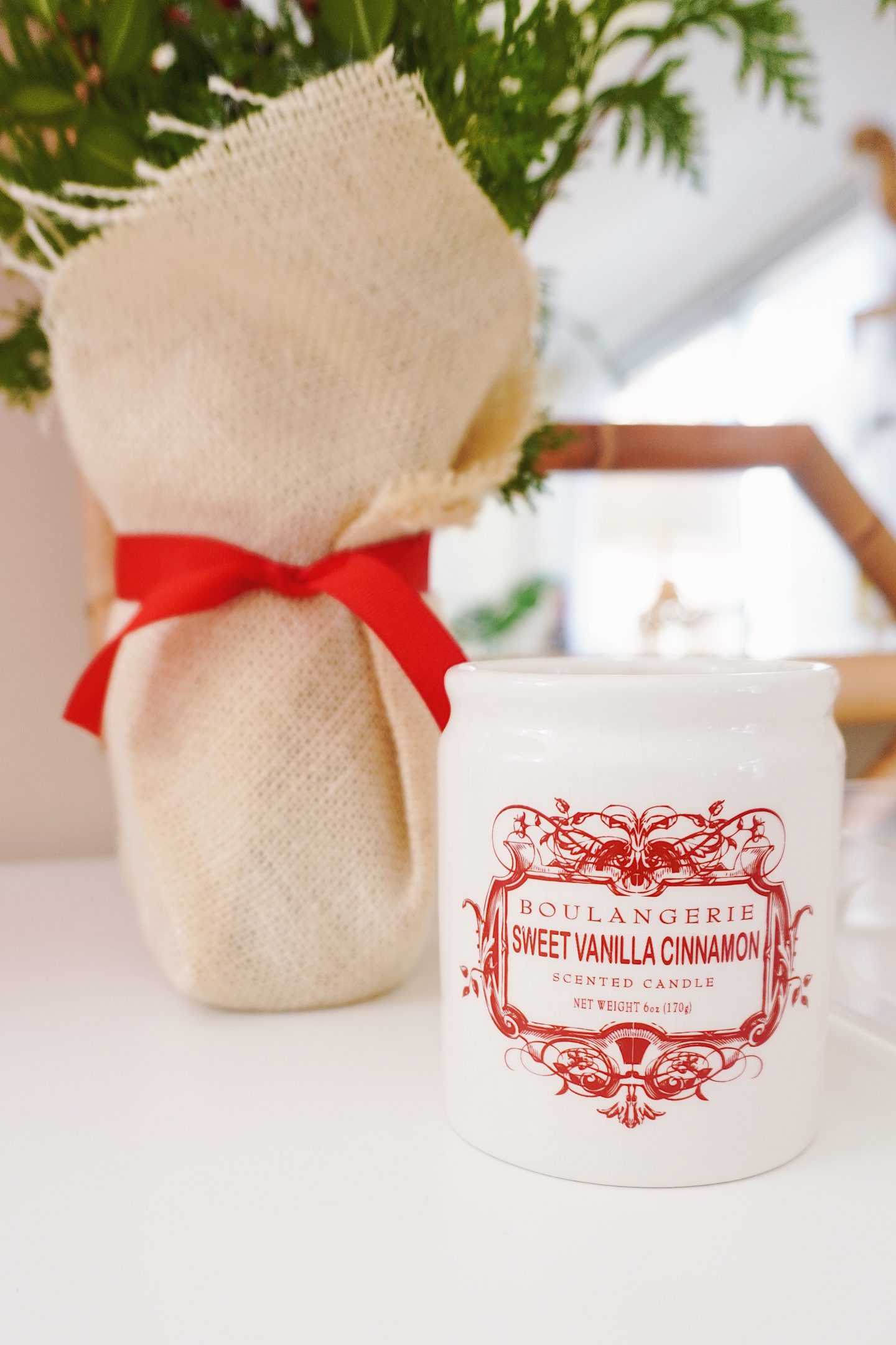 Sweet vanilla cinnamon candle from Anthropologie