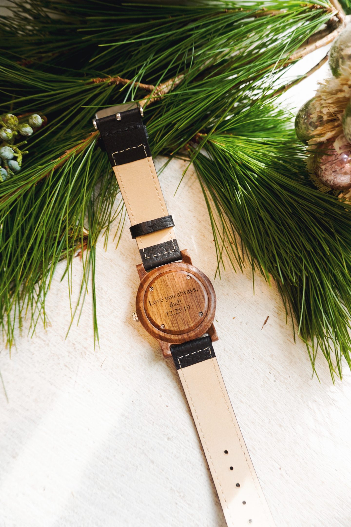 Personalized watch and monogrammed wallet gifts for men