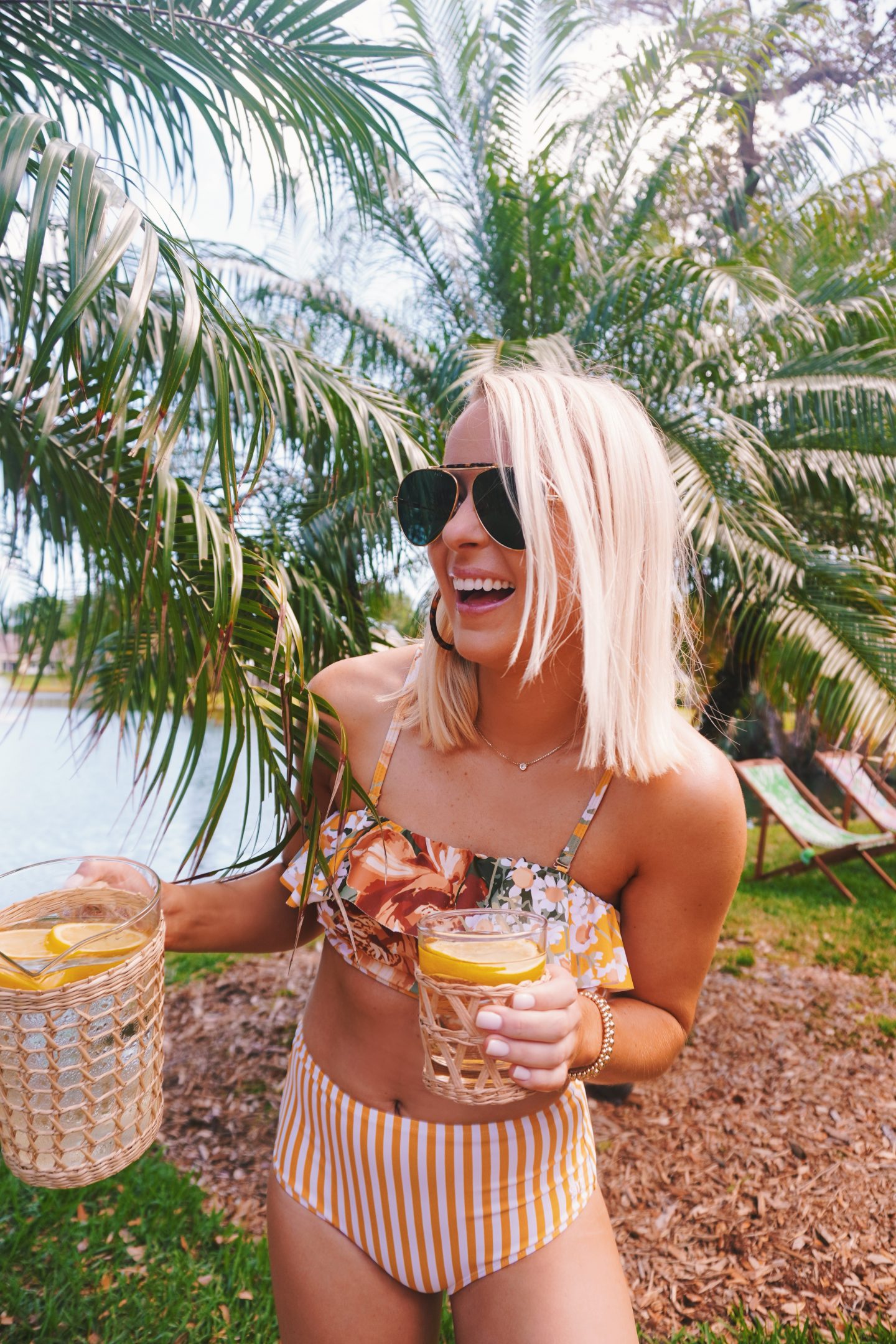 Albion Fit yellow swimsuit in Vero Beach, FL