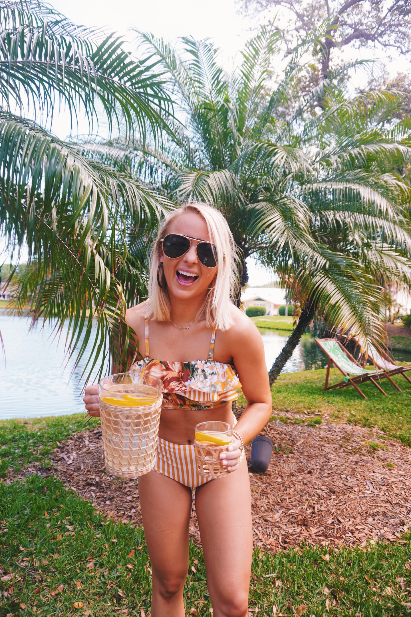 Albion Fit yellow swimsuit in Vero Beach, FL