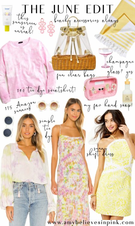 The June Edit summer tie dye and beachy accessories