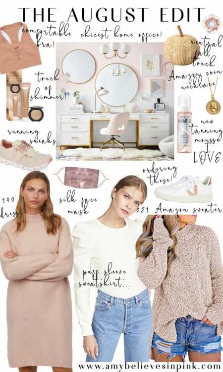 Cozy fall neutral outfits and work from home space