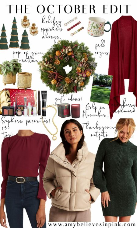 Fall October Edit and Thanksgiving outfit ideas