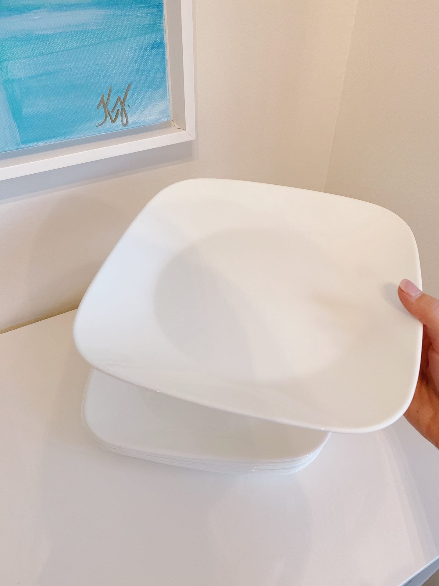 Amazon Prime Home Décor Finds White Plastic Plates
