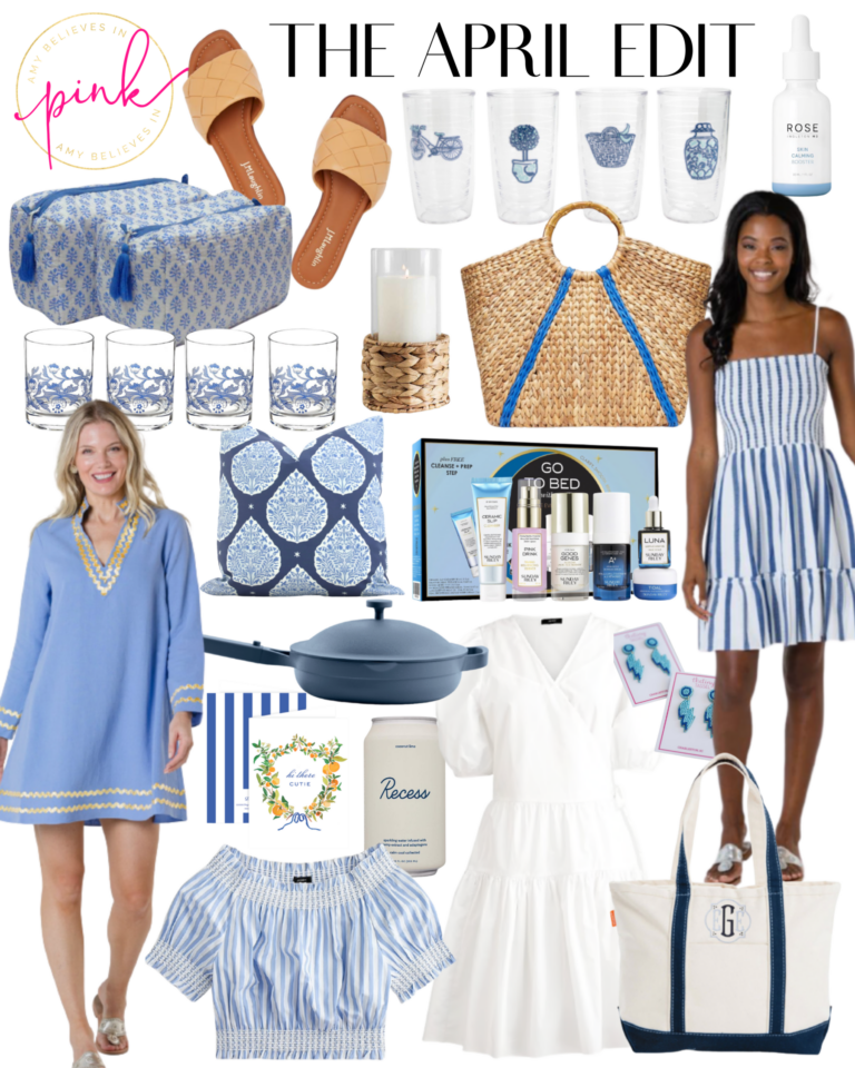 April blue and white trend edit