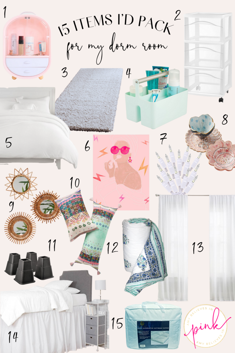 15 Items to Pack for Your Dorm Room
