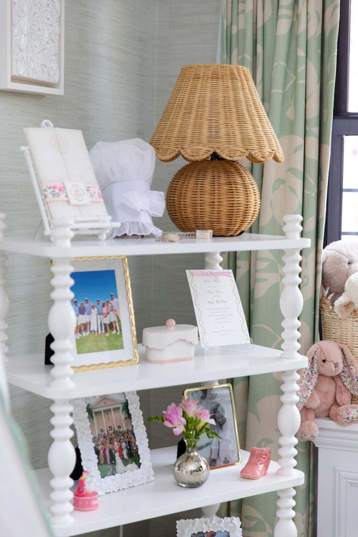 Pink and green nursery Amy Littleson McNitt baby nursery